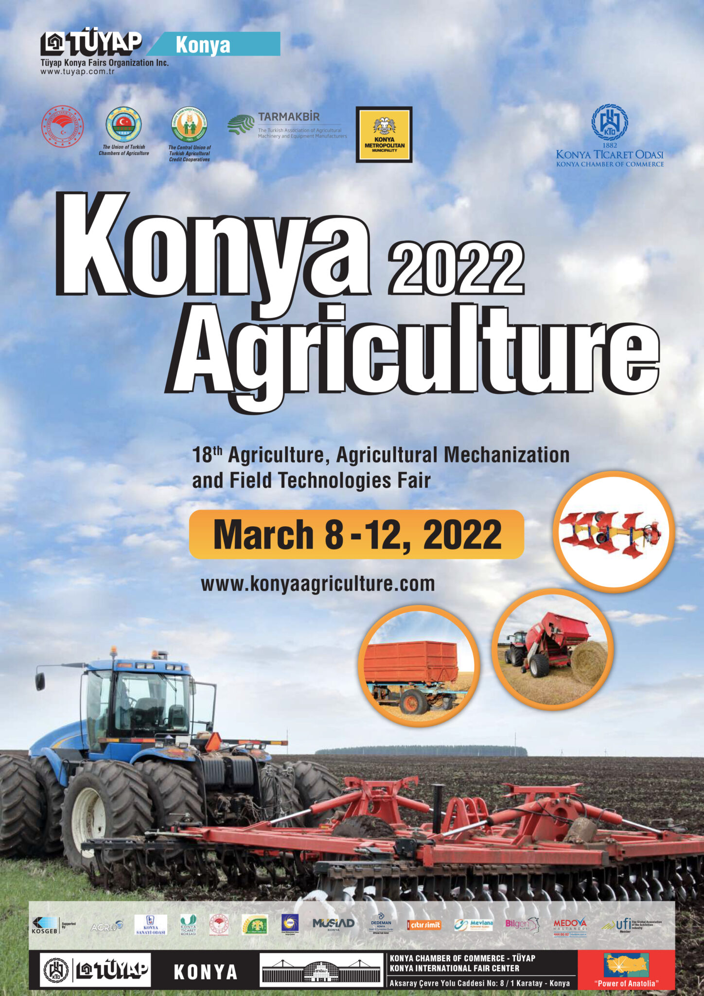 KONYA AGRICULTURE FAIR est le troisième plus grand salon agricole d